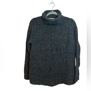 Michael Michael Kors Charcoal Gray Mohair Blend Turtleneck Sweater